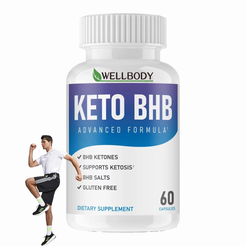 WELLBODY Vegan Keto Diet Bhb Pills Tablets OEM Weight Loss Slimming Keto Capsules for Adults Not for Pregnant Women
