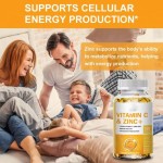 WELLBODY OEM/ODM Private Label Hot Selling Vitamin Supplement Vitamin C Capsules with Zinc Immune Health for Adult