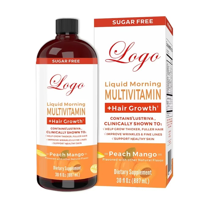 WELLBODY Private Label Premium Formula Skin Health Liquid Multivitamin Hair Growth Supplement for Women for Hair Growth Vitamins