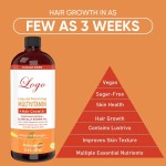 WELLBODY Private Label Premium Formula Skin Health Liquid Multivitamin Hair Growth Supplement for Women for Hair Growth Vitamins