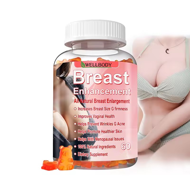 Wellbody OEM/ODM Private Label Factory Supplying 60 Breast Enhancement Gummies Natural Health Beauty Products