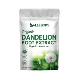 WELLBODY OEM/ODM Private Label Factory Supply Organic Dandelion Root Powder Liver Health Support Keep Body Health