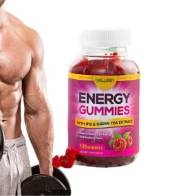 WELLBODY OEM/ODM Protein Energy Gummies with Amino Acids Support Focus Strength Muscle Recovery Preworkout Gummy