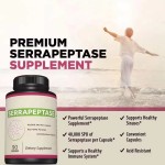 WELLBODY OEM/ODM Private Label Factory Supply 40,000 SPU Serrapeptase Enzyme Capsules 90 Pcs Support Body Health