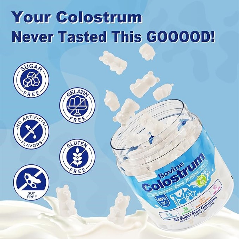 WELLBODY OEM/ODM Private Label Factory Supply Natural Health Products Bovine Colostrum Milk Powder Gummies for Pregnant Women