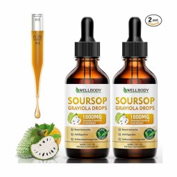 WELLBODY Private Label Soursop Graviola Leaf Extract Dietary Supplement Soursop Graviola Oil Soursop Graviola Liquid Drops
