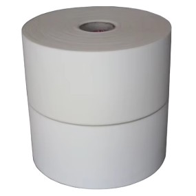 PE膜生产厂家-新款白色穿孔PE拉伸膜卫生巾