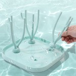 婴儿晾干架生产厂家 - 新款流行奶瓶台面草坪