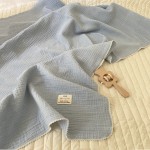 纱巾毯生产厂家 - 100%有机绉纱棉超柔软