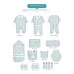 婴儿礼盒套装生产厂家 - 2025新款16件纯棉服装