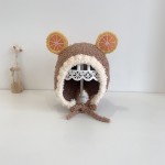 婴儿冬帽厂家 - 新款批发可爱羊绒护耳