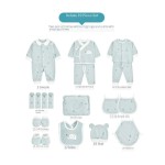 婴儿礼盒套装生产厂家 - 2025新款16件纯棉服装