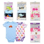 婴儿连体衣厂家 - 新款0-6个月5件有机棉
