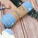 婴儿包裹套装厂家 - 新款有机棉定制名字襁褓