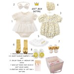 婴儿连衣裙套装厂家 - 新款11件棉连体衣头带