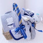 婴儿服装套装厂家 - 新款5件法兰绒定制剪裁