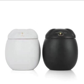 宠物骨灰盒生产厂家 - 陶瓷爪形棺材纪念