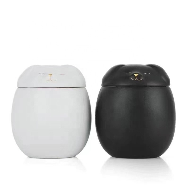 宠物骨灰盒生产厂家 - 陶瓷爪形棺材纪念