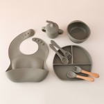 Baby Feeding Set Supplier - 100% Silicone 8Pcs