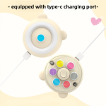 指甲修剪器生产厂家-新款可爱6合1LED安全