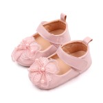 Toddler Shoes Manufacturer - Solid Color PU Leather Veil Pearl