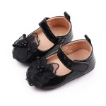 Toddler Shoes Manufacturer - Solid Color PU Leather Veil Pearl