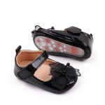 Toddler Shoes Manufacturer - Solid Color PU Leather Veil Pearl