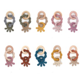 Baby Teething Toy Supplier - OEM Octopus Silicone Sensory Teether