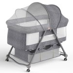 Baby Bassinet Supplier - OEM Foldable Crib Mosquito Net Wheel