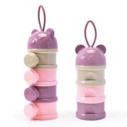Portable Snack Box Factory - OEM Cartoon Bear Milk Powder Container