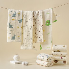 Baby Burp Towel Manufacturer - OEM Super Absorbent Crepe Cloths