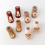 Baby Slipper Socks Manufacturer - OEM Non Skid Grip Cotton Bear Socks
