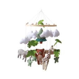 Mobile Wind Chimes Factory - OEM Handmade Felt Jungle Animal Bell