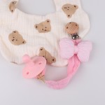 Wholesale Pacifier Clip Manufacturer - OEM Handmade Bow Cotton Clip