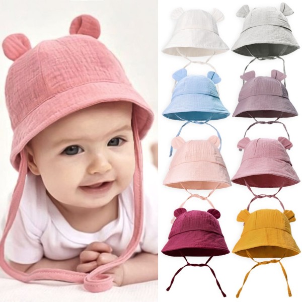 Adjustable Baby Hat Supplier - OEM Cartoon Ears Bucket Bonnet