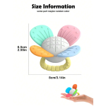 Rainbow Flower Toy Factory - OEM Realistic Flower Rattle Teether