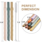 便携硅胶吸管供应商 - 可定制环保BPA免费可重复使用