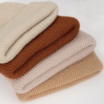 Baby Knitted Hat Manufacturer - OEM Solid Color Warm Soft Beanie