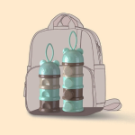 便携零食盒工厂 - 可定制卡通熊奶粉容器