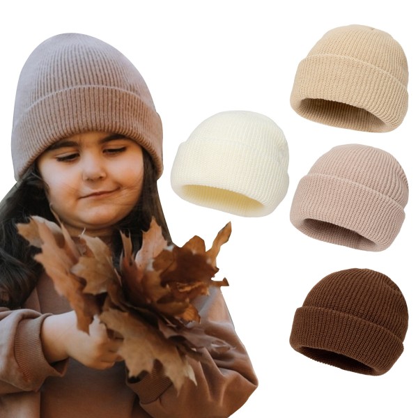 Baby Knitted Hat Manufacturer - OEM Solid Color Warm Soft Beanie