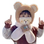 Kids One Piece Hat Factory - OEM Unisex Fleece Hood Bear Ears