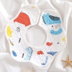 360 Rotation Bib Factory - OEM Cute Flower Shape Waterproof Bib