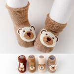Baby Slipper Socks Manufacturer - OEM Non Skid Grip Cotton Bear Socks