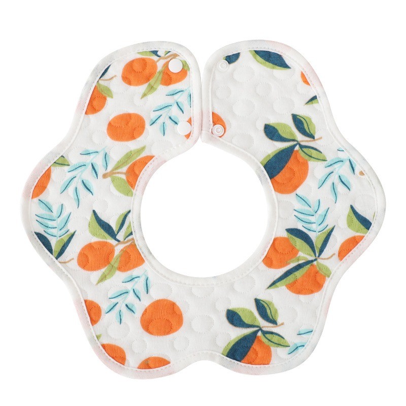 Printed Baby Bibs Manufacturer - OEM Unisex Cotton Adjustable Snaps