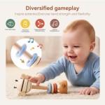 Toddler Rattle Toy Manufacturer - OEM Wooden Bee Silicone Teether