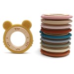 Silicone Teether Factory - OEM BPA Free Wooden Teething Rings