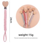 Pacifier Holder Supplier - OEM Fabric Bead Wooden Holder Clip