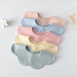 Solid Color Baby Bibs Factory - OEM Cotton Double-sided Cloth Bibs