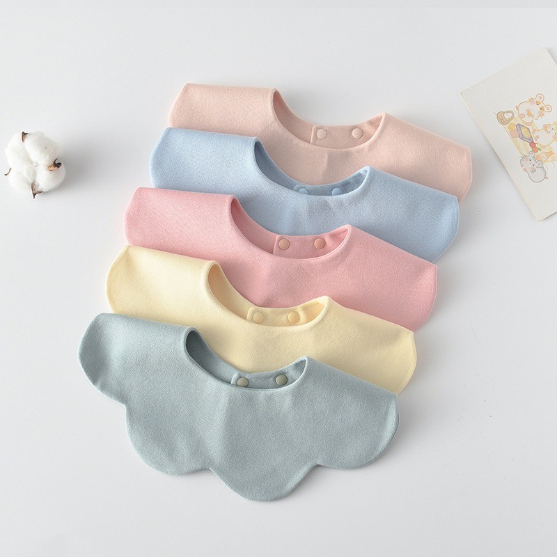 Solid Color Baby Bibs Factory - OEM Cotton Double-sided Cloth Bibs