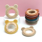 Silicone Teether Factory - OEM BPA Free Wooden Teething Rings